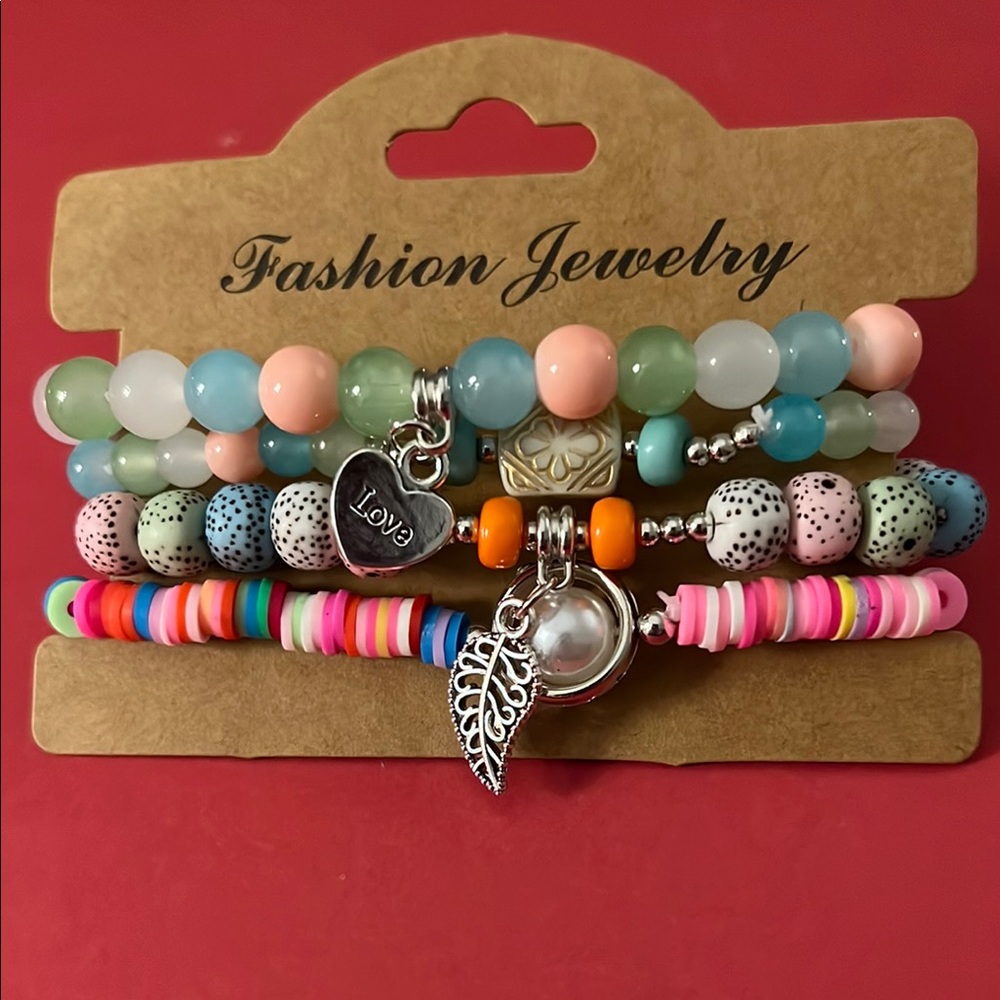Colorful Beaded Bracelet Set